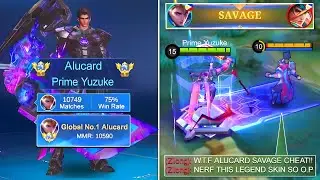 Alucard Revamp Legend Skin is Finally Here + Savage Gameplay (coolest legend skin ever!🔥)