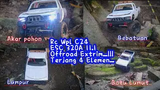 Rc Wpl C24 ESC 320a 11.1 volt 370 motor Offroad...😱😱
