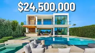 Touring a $24.5M Ultra-Modern Waterfront Mansion in Miami Beach, FL
