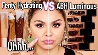 Foundation Battle! New Fenty Hydrating vs ABH Luminous | Oily Skin Review