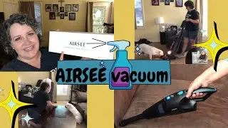 AIRSEE Cordless Handheld Wet/Dry Vacuum  Review | Clean With Me | The Disney Housewife