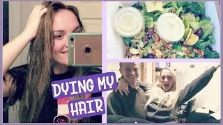 DYING MY HAIR BROWN?! || Talia Lea Vlogs
