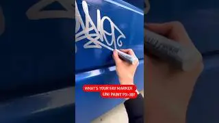 What's your fav marker, Uni Paint PX-30 Silver? UNFADE.COM #graffiti