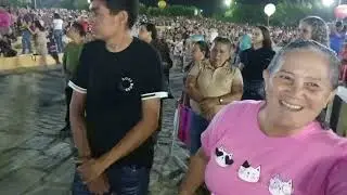 PROCISSÃO CHEGANDO NA PRAÇA DOS ROMEIROS 4° NOITE DE NOVENÁRIO FESTA DE SÃO FCO 2025. 28.09 CANINDÉ