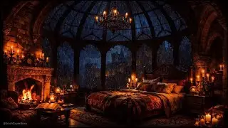 Cozy Rainy Night - Rain Thunderstrom Sounds To Sleep