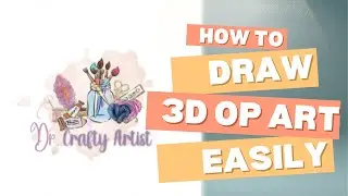 3D op art tutorial step by step😍|#youtube #tips 