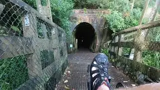 Crossing the Ohinemuri River Bridge