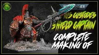 Painting a WARHAMMER 40K SHIELD CAPTAIN [TIMELAPSE] #warhammer40k #miniatures #speedpaint