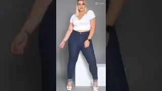 Cal&ccedil;a Jeans Feminina Plus Size Cintura Alta Top 46 ao 54 #shorts