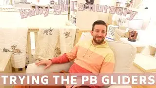 SHOPPING FOR THE NURSERY | POTTERY BARN GLIDERS 2021 | THE RUDGE FAM | VLOG