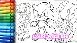 Sonic Coloring Page Coloring Pages for Kids#sonic