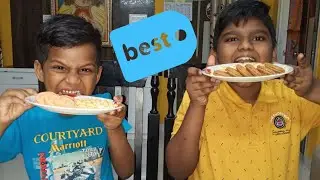 Joshua and Derrick Food challenge Cream Biscuit and cheese Biscuit