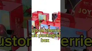 Custom fruit cherries packaging boxes. #fruitpackaging #fruitbox #packagingfactory #custompaperboxes