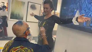 Ignatius' performance painting part 2--Artexpo Pier 36 October 2021 (Tequila Minsky)