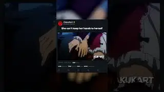 She can't keep her hands to herself 👀❤️ #anime #animeshorts #animememes #animeedits #shorts