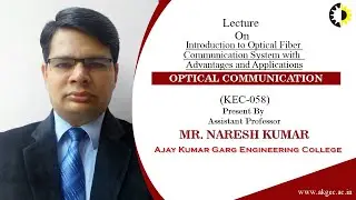 ''Introduction to Optical Fiber Communication System with  Advantages and Applications'' Optical Com