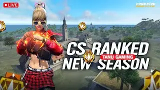 🔴[Live] Free Fire New Cs Rank Season Rank Push Live DAY-1 😱 || TANU GAMING || 🎮🔥