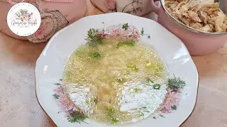 Omis Riebel Suppe mit Zupffleisch/Omas Rezepte/Grandma's Riebel soup with plucked meat