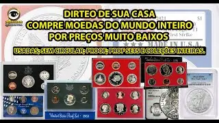 Direto de sua casa compre moedas do mundo inteiro por pre&ccedil;os mais baixos