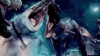 Jurassic World: Tyrannosaurus rex vs Indominus rex Full Scene (Fan Edit) [RE-SOUND]