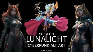 YU-GI-OH! Lunalight Cyberpunk Alternative Art Archetype