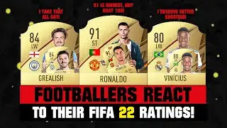 FOOTBALLERS REACT TO THEIR FIFA 22 RATINGS! 😂🔥 ft. Ronaldo, Grealish, Vinicius JR&hellip; etc