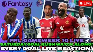 FPL GAMEWEEK 10 LIVE SATURDAY WATCH ALONG STREAM🚨 EVERY GOAL 💥 | Fantasy Premier League Tips 2025/26