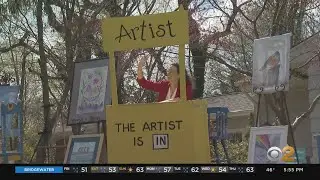 Long Island Artist Sets Up 'Drive-By Museum' Amid Coronavirus Shutdown