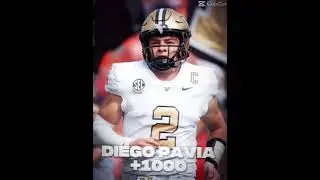 Top 5 Hiesman Odds #cfb #fbs #football #rankings