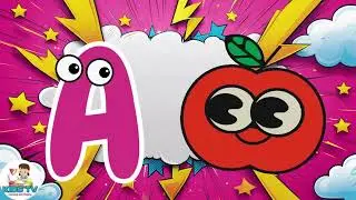 🍎 ABC Phonics Song USA | A for Apple, B for Ball, дети из США