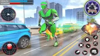 Light Speed Robot Hero - City Rescue Robot Games Superhero Flying Robot