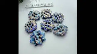 Polymer Clay Buttons with Twilight Palette | Free Cernit Recipes