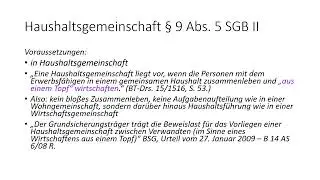 Haushaltsgemeinschaft &sect; 9 Abs  5 SGB II   B&uuml;rgergeld