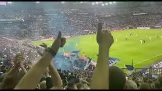 Borussia M&ouml;nchengladbach - Hertha BSC: Pyro im G&auml;steblock