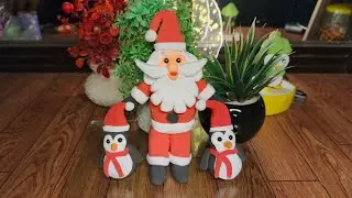 Santa Claus Clay craft | Santa Claus | Christmas ideas | Clay ideas | Clayaura studio