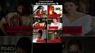 Spirit Movie Cast Fees? 💸 #prabhas #chiranjeevi #triptidimri🥵 #ranbirkapoor 😈