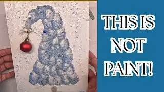 CAN I USE GEL MEDIUM TO MAKE A CHRISTMAS TREE? Let&rsquo;s try it! #fallingintoart