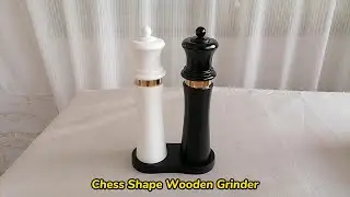 🔥🔥🔥Hot sale Chess Shape Wooden Pepper and Salt Grinder!!!🔥🔥🔥