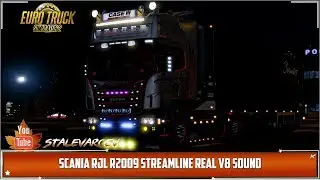 ETS 2 [1.35x] Mods ➤Обзор Scania RJL, R2009,Streamline real  V8 sound