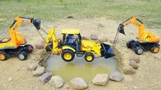 Accident River Dumper Swaraj Tractor Tata Truck Ferrari Car Lamborghini Pulling Out JCB 5CX? mm toy