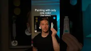 Painting with only one color #art #painting #artchallenge