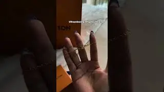 Unboxing my new Louis Vuitton bracelet with me for spring 🥰 Soo fine ❤️ link on bio 😘