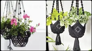 BRILLIANT AND UNIQUE FREE CROCHET HANGING POT PATTERN DESIGN