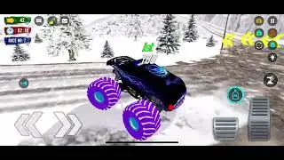 Monster Jam Fire & Ice WATER SLIDE RACE (ft.Hot Wheels Monster Trucks BIG RIG)
