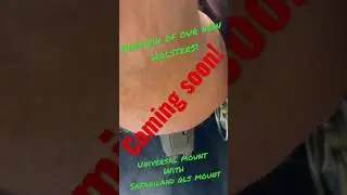 Universal saddlebag mount holster with Safariland QLS system!