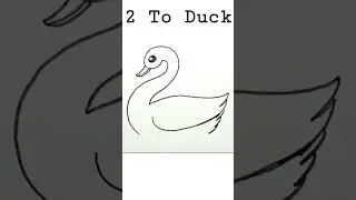 #drawing #ytshorts #shorts | Easy Drawing | Duck Drawing | Easy Duck Drawing | 2 to Duck Drawing