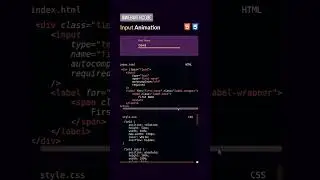 input animation in css #animation #input #css #javascript #cosplay #coder #project