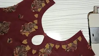 New stylish neckline || round neck design ki cutting and stitching || neck design for kurti