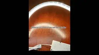 LED Strip Light Channel Stainless Steel Profile Channel Holder #ledinstallation #profilelight