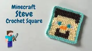 Crochet a Pixel Minecraft Steve Square &ndash; Perfect for Blankets!